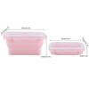 Portable Silicone Lunch Box Folding Microwave Safe Lunchbox Food Container