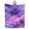Galaxy Sunglasses  Flannel Blanket Winter  Soft Durable Throw Blanket for Girls Boys Chair Graphic Bedspread Sofa Bed Cover