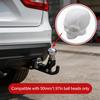Kryt na tažné zařízení s designem lebky Dekorace pro automobil Kryt kulové hlavy přívěsu Měkká gumová ochrana pro 50 mm