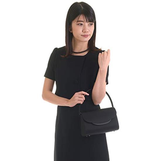 Aurora Black Formal Bag, Wide Gusset, Water-Repellent, Black, Suitable for Weddings, Funerals, Entrance Ceremonies, Graduations, and Other Ceremonies