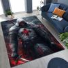 Templar Blood Knight Honor Holy Crusader Cartoon Rug for Bedroom Living Room Sofa Home Doormat Decor,Kid Play Non-slip Floor Mat