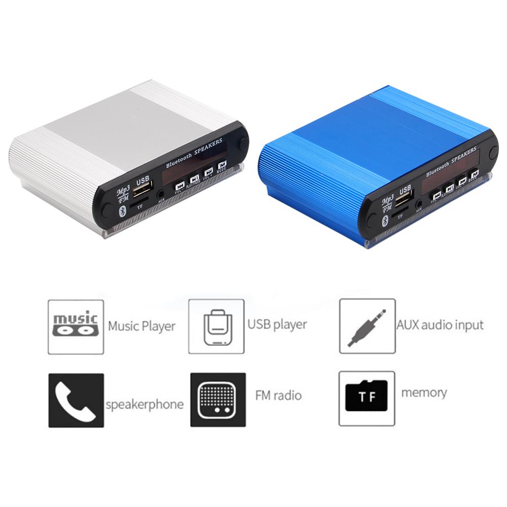 Bluetooth MP3 Decoder Board Module 12V USB TF FM Radio Module Wireless MP3 Player with Recording Function Car Kit 4
