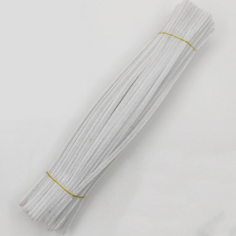 100pc Macaron Colored Torsion Bar, DIY Material Package With Simulated Plush Folding Strips, Handmade Flower Materials