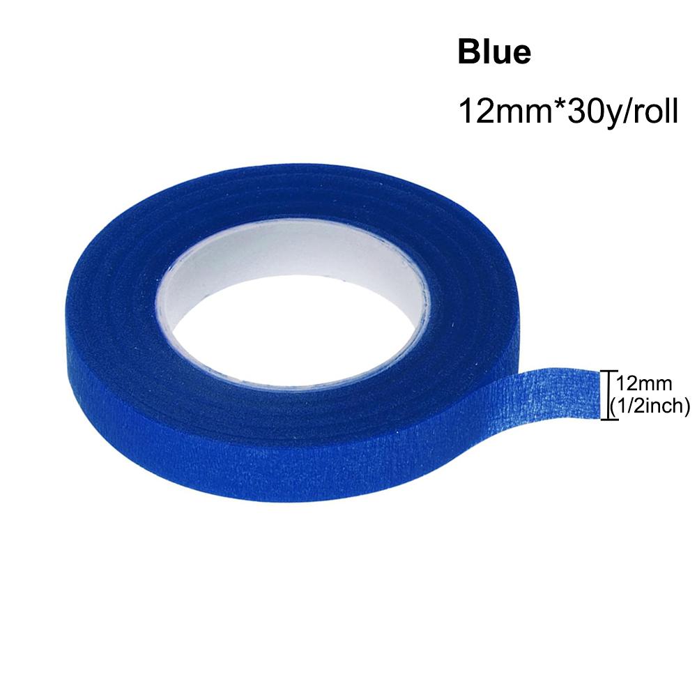 30 Yard 12MM páska s květinovým stonkem Živůtek Knoflíková dírka Umělá květinová tyčinka Květinářství Zelené pásky Nylonové květinové potřeby