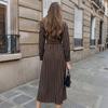 Fall New Style Striped Dress, Elegant Business Shirt, Long Dress, Simple and Sophisticated Long Dress