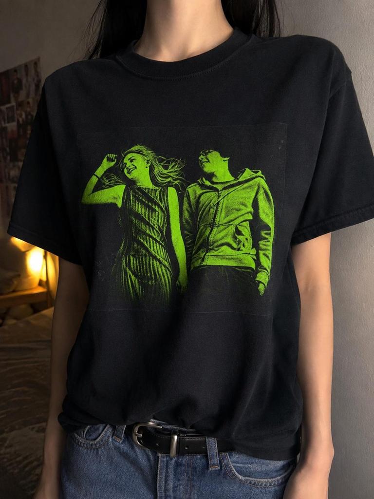 Skins UK Cassie Sid Trampolite Scene Tee, Y2K Indie Grunge Pop Culture Shirt