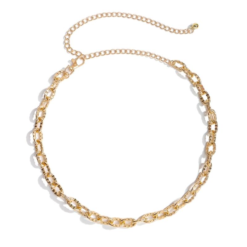 Multifunctional Metal Chain Belt Adapts To Different Outfits For Effortless Styling In Daily Life Various Occasion