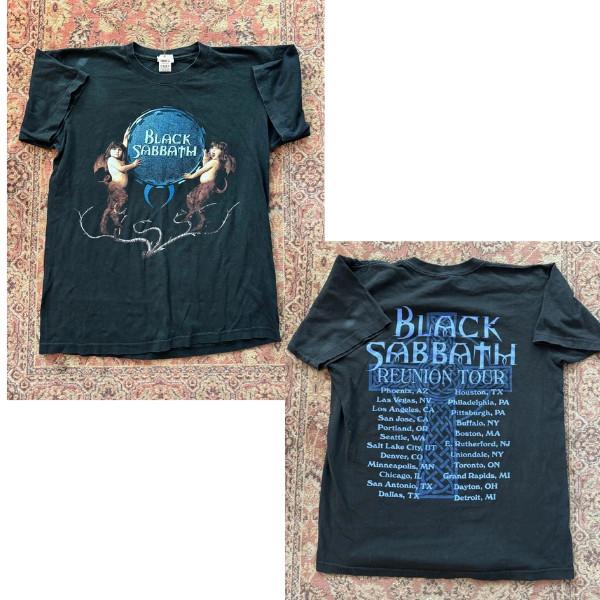 Футболка Black Sabbath 1999 Тур Воссоединения Репринт Винтажный Дизайн для Метал-Фанатов Футболка Унисекс M