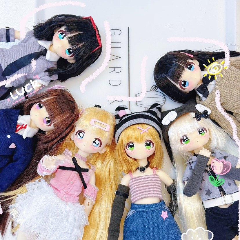 Miralab Bjd Blind Box Do Not Mess With My Bangs Series One Sixth Movable Joint Rubber Hair Transplantation School Style Doll
