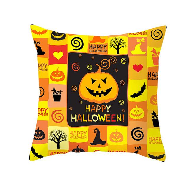 Halloween Cushion Cover Halloween Pumpkin Throw Pillow Case Halloween Printing Decorative Pillowcase Cushion Cover Zt212