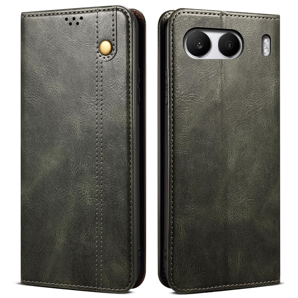 For OnePlus Nord 4 Case Crazy Horse Texture Waxy Leather Wallet Stand Cover