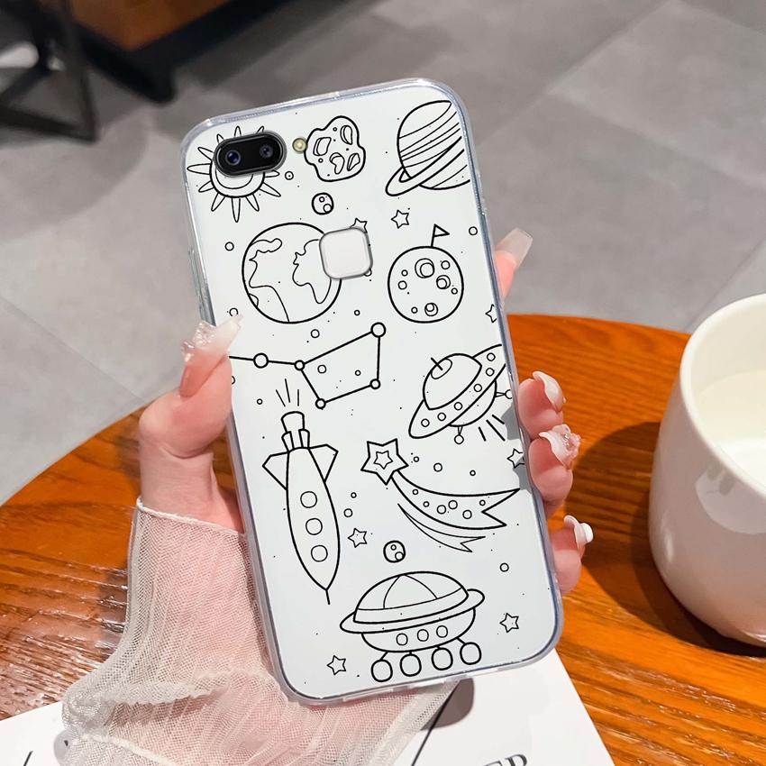 For Vivo X20 Plus X30 X60 X70 X80 Pro X50 Lite Phone Case Cute Panda Pattern Transparent Silicone Dustproof Protective Soft Back Cover For Vivo Casing