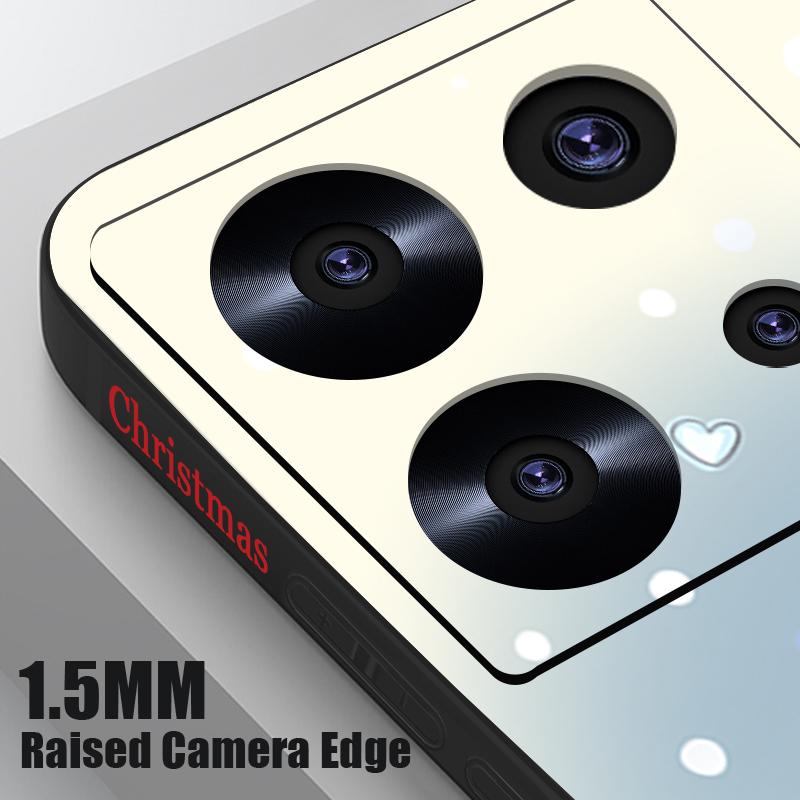 Cartoon Christmas Printed Lanyard Phone Case For Xiaomi Redmi Note 14 13 12 Pro Note 13 14 Pro Plus 5G 13 13C 4G 11 10 Pro Soft Silicone Cover