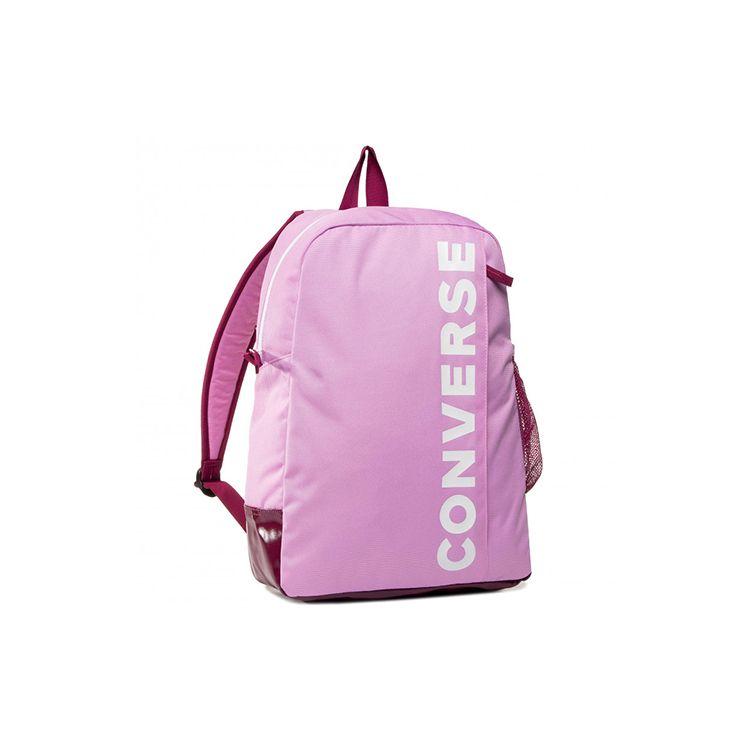 Converse White Logo Patchwork Polyester Backpack Women Backpack Pink 10018470-A08 Pink 6740₽