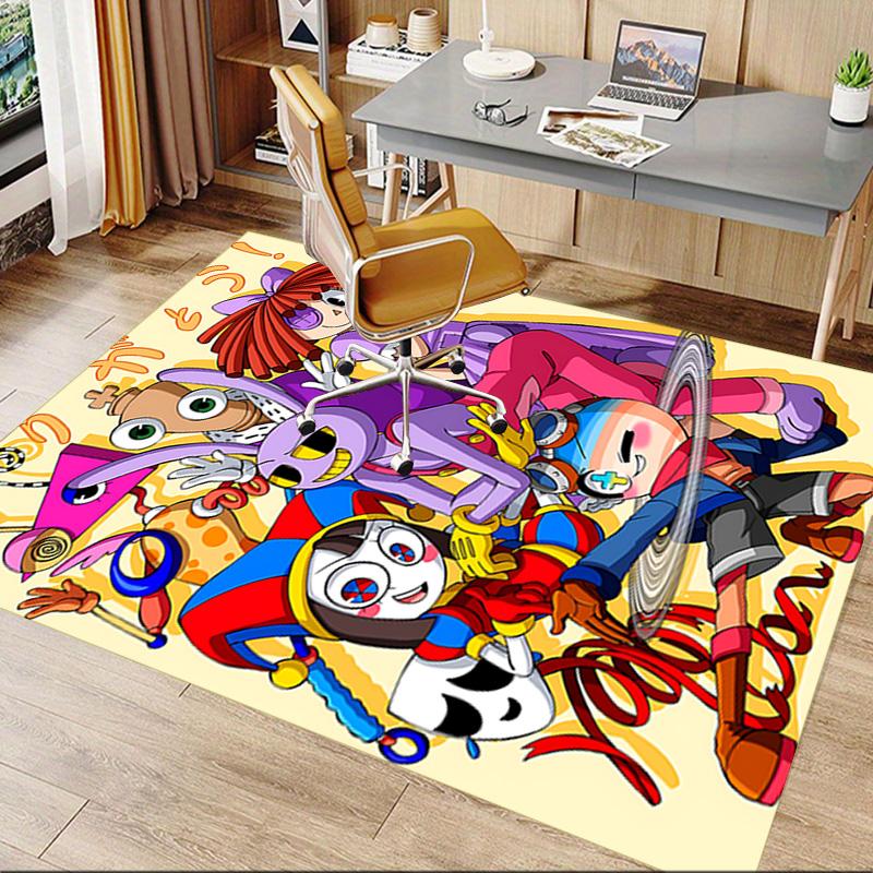 Colorful Chaos Jester'S Adventure Carpet For Playroom Bedroom Living Room Sofa Home Decorkids Game Area Rug Nonslip Floor Mat