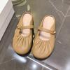 Slippers Women's Spring Outer Wear New with Skirt Sandals Retro Bag Head Shoes
