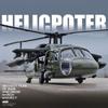 1/64 UH-60 Hawk Helikopter Wielozadaniowy Model Samolotu Ze Stopu Symulacja Metalowy Model Latający Zabawka Dźwięk i Światło Prezent dla Dzieci