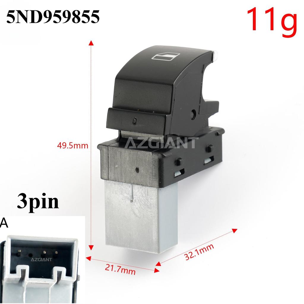 for Skoda Fabia Octavia Roomster Superb VW CC Jetta Tiguan Golf Passat Caddy Power Window Master Regulator Control Switch 10 Pin