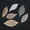 2pcs/lot Copper Butterfly Leaf Charms Textured Leaf Pendants For Jewelry Making DIY Bracelet Necklace Earrings Accessories