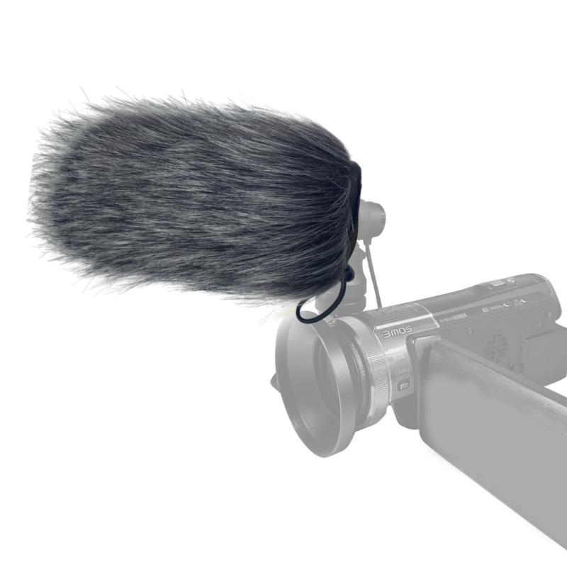 Professional Furry Windscreen Muff Microphones Windshield for GO Microphones Outdoors Clear Recording Windmuff