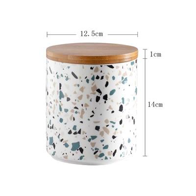 Scandinavian ceramic jars sealed jars for food storage seasoning boxes grain storage containers dried fruit coffee candy jars
