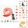 Juguete masticable duradero de lona para perros con diseño de verduras para horas de diversión
