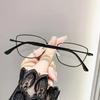 2Pcsvintage Cat Eye Frame Near Sight Glasses Classic Square Small Frame Myopia Glasses Women Clear Lens Short-Sighted Eyeglasses
