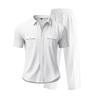 Men's European and American Casual Linen Short-Sleeve Shirt & Long Pants Set