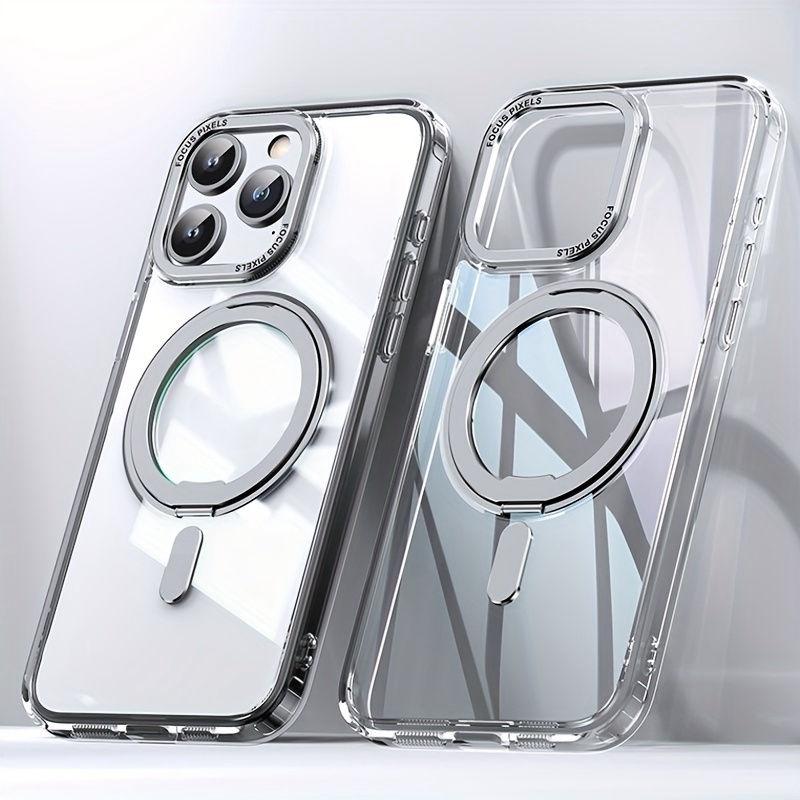 360° Magnetic Stand for iPhone 15 14 13 12 Pro Max Case Support for MagSafe MIL-Grade Drop Protection with Rotatable Magnet Ring
