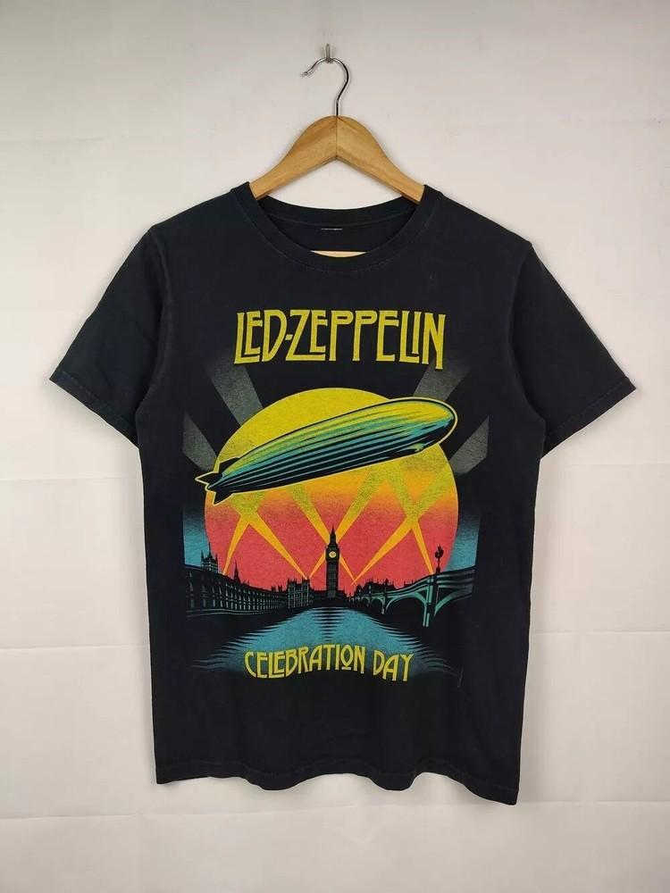 

Led Zeppelin Celebration Day Band Black Unisex TshirtS5XL For Men Women Unisex T-Shirt XXXXL