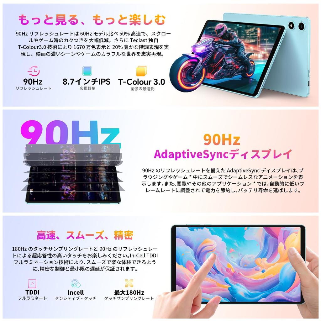 TECLAST P50Mini Android 15 90Hz High Refresh 12GB RAM 128GB T7200 At Widevine L1 Netflix Compatible GMS 5G WIFI 5000mAh GPS OTG Wireless Ideal for