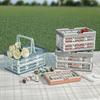 Stackable Folding Storage Basket Thickened Collapsible Storage Crate  Camping