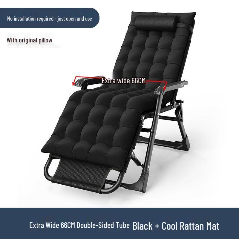 Portable Folding Lounge Chair: Reclining Sofa Bed for Home and Balcony