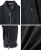 The Anti Platform Oversized Crop Rider Denim Jacket (Black)