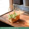 with Handle Fruit Basket Handwoven 3 Styles Wood Basket Handmade Vegetable Fruit Flowers Holder Living Room Decoration
