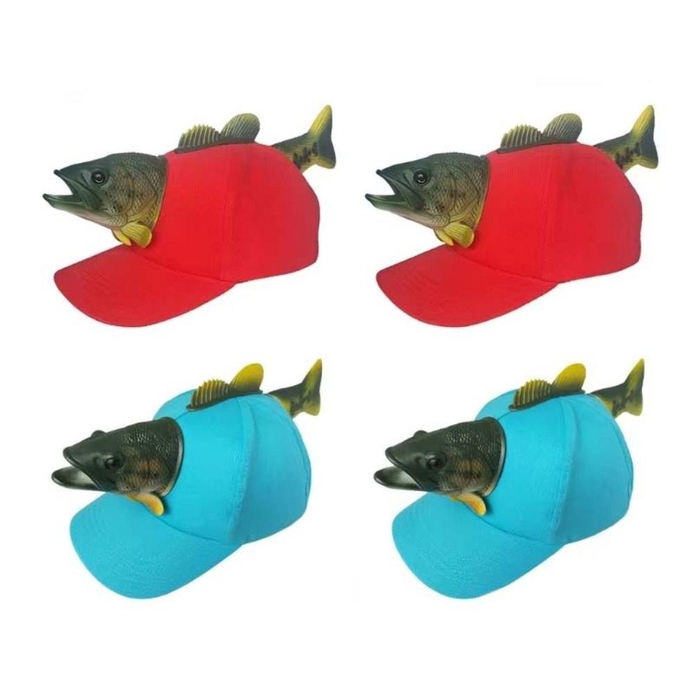 Urlaub Kopfbedeckung Fisch Baseballkappe Eltern-Kind-Party Fischhut Kreative Anglerkappe Outdoor Sport