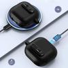 For AirPods 4 Protective Case Lock Buckle Switch TPU + PC Wireless Earphones Cover with Carabiner