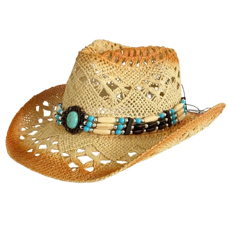 

Casual Breathable Straw Hat with Ethnic Woven Belt, Protective Sun Hat for Sports Enthusiasts and Travelers