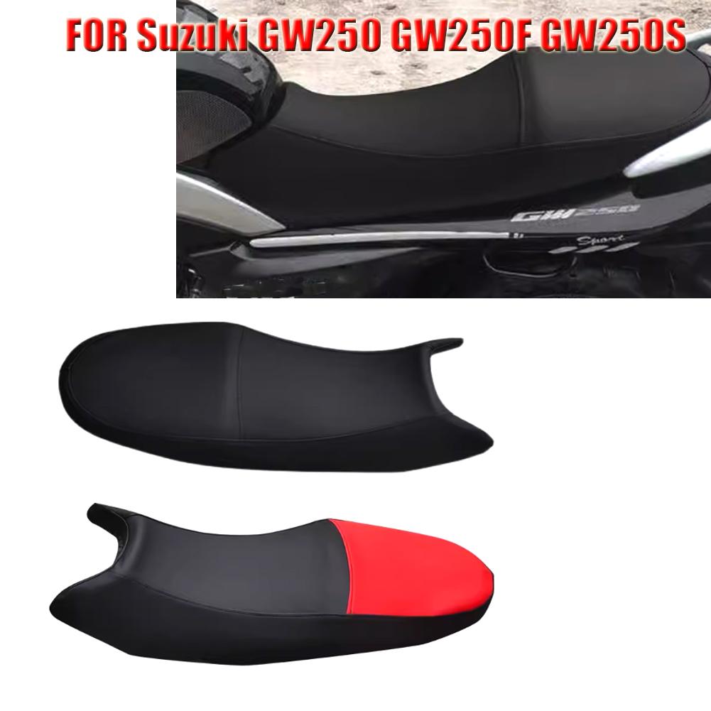 Motorcycle Leather Seat Cushion Cover Pad Waterproof Dustproof Motorbike Seat Cover For Suzuki GW250 GW250F GW250S