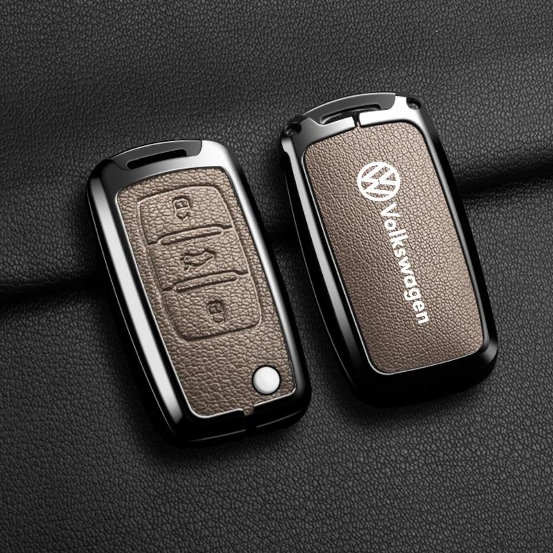 VW GTI GOLF 2026 Hot For VW VOLKSWAGEN Car Zinc Alloy Key Case Cover Shell For Volkswagen VW Polo Bora Beetle Tiguan Passat B5 B