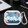 Hülle Für Samsung Galaxy Buds 2 Live 3Pro 4 Pro 4Pro 3 FE 2Pro Klare Kopfhörerhüllen Abdeckung Mit Haken Japanische Landschaft