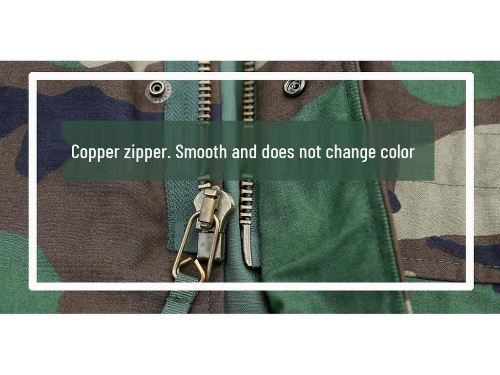 Men's Outdoor M65 Camouflage Windbreaker - Warm, Wear-Resistant Mid-Length Jacket