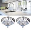 2 Pack Anti Clog Kitchen Sink Strainer 304 Stainless Steel Drain Plug Basket  Rod Standard Drain