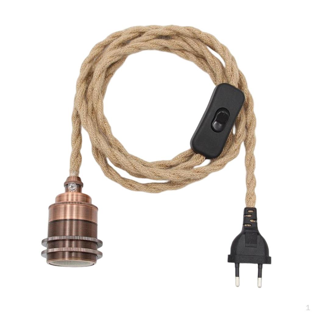 Vintage-Stil-Lampenkabel, flexibel, für industrielle Pendelbeleuchtung, Schwarz