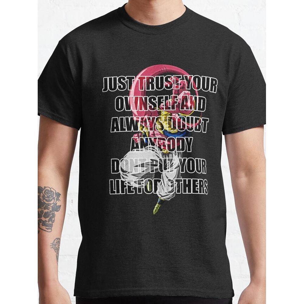 

Self-Trust Slogan T-Shirt,Soft Breathable & Fade-Resistant, Classic Fit for Daily Casual Wear XXL