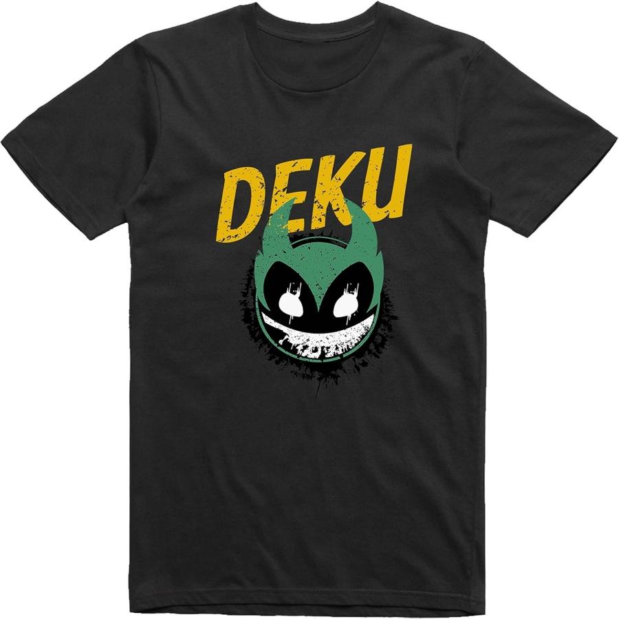 WGC Boku No Hero Academia Deku Izuku Midoriya Funny Stylish Novelty T-Shirt for Mens S