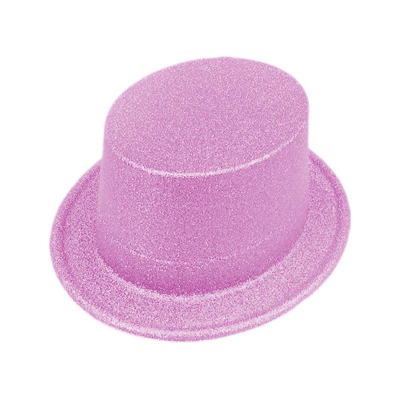 Elegant Green & Black Top Hat with Gold Powder for Adults & Kids, Unisex Magician & Jazz Style.