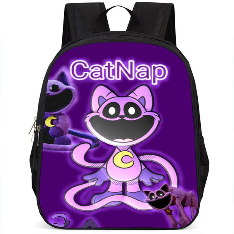 Adorable Catnap Poppy Playtime Backpack For Kids And Students Oxford Fabric
