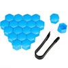 20Pc 17Mm Car Wheel Lug Nut Cover Bolt Protector Screw Cap Trims W/ Removal Tool