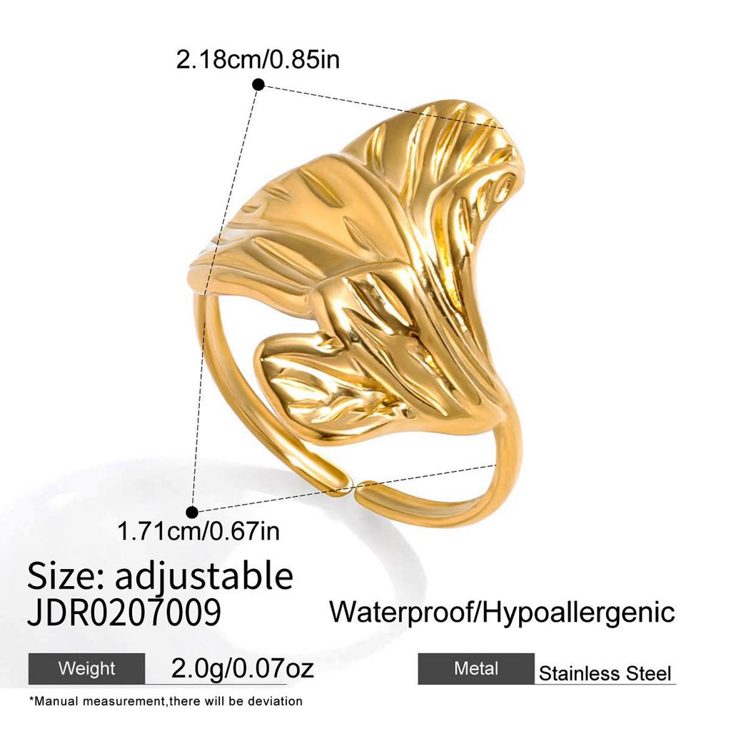 European and American titanium steel pearl ring niche non-fading ring 18k gold stainless steel